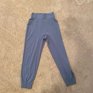 High Waisted Elastic Waistband Joggers by HALARA
